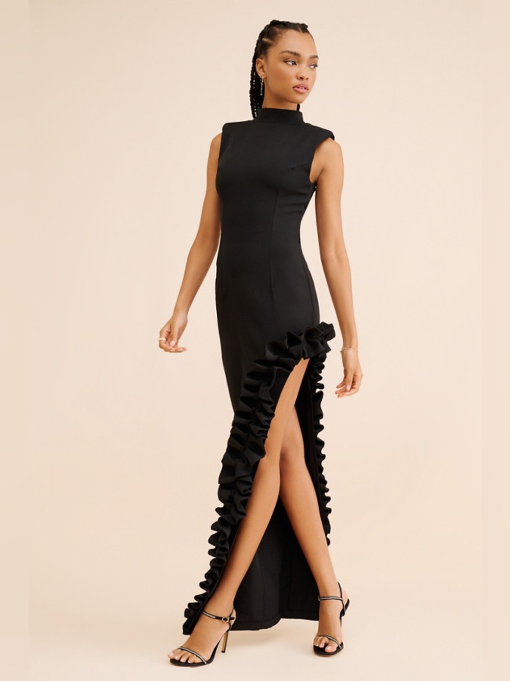 Anthropologie Rendoll Nana Maxi Dress Black Size 4